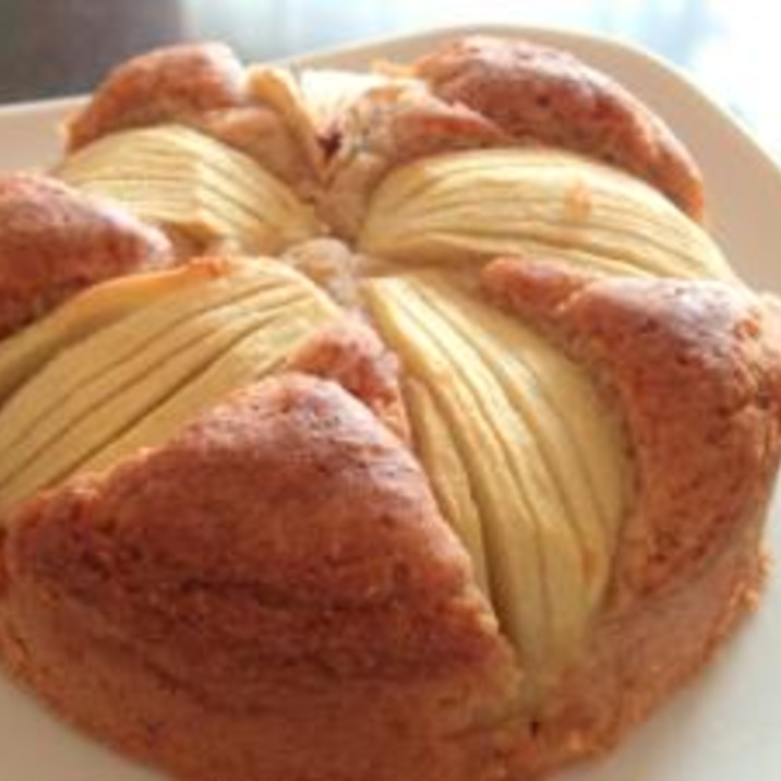 混ぜるだけ♪アップルクーヘン(卵・乳製品不使用)
